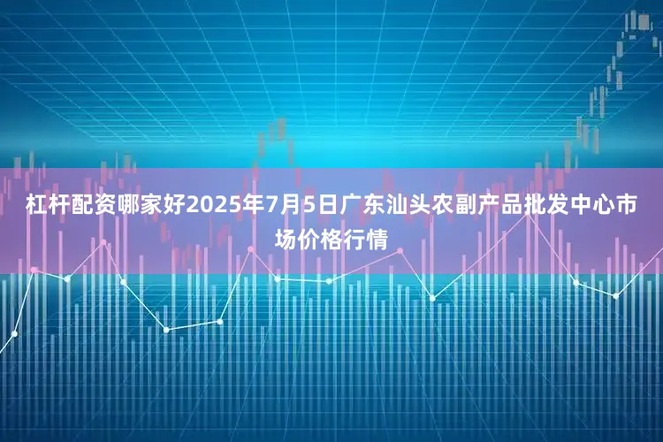 杠杆配资哪家好2025年7月5日广东汕头农副产品批发中心市场价格行情